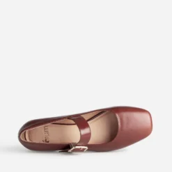 Babies cognac cuir