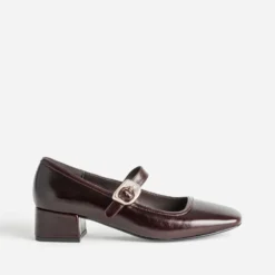 Babies marron foncé cuir