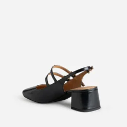 Babies slingback noire cuir