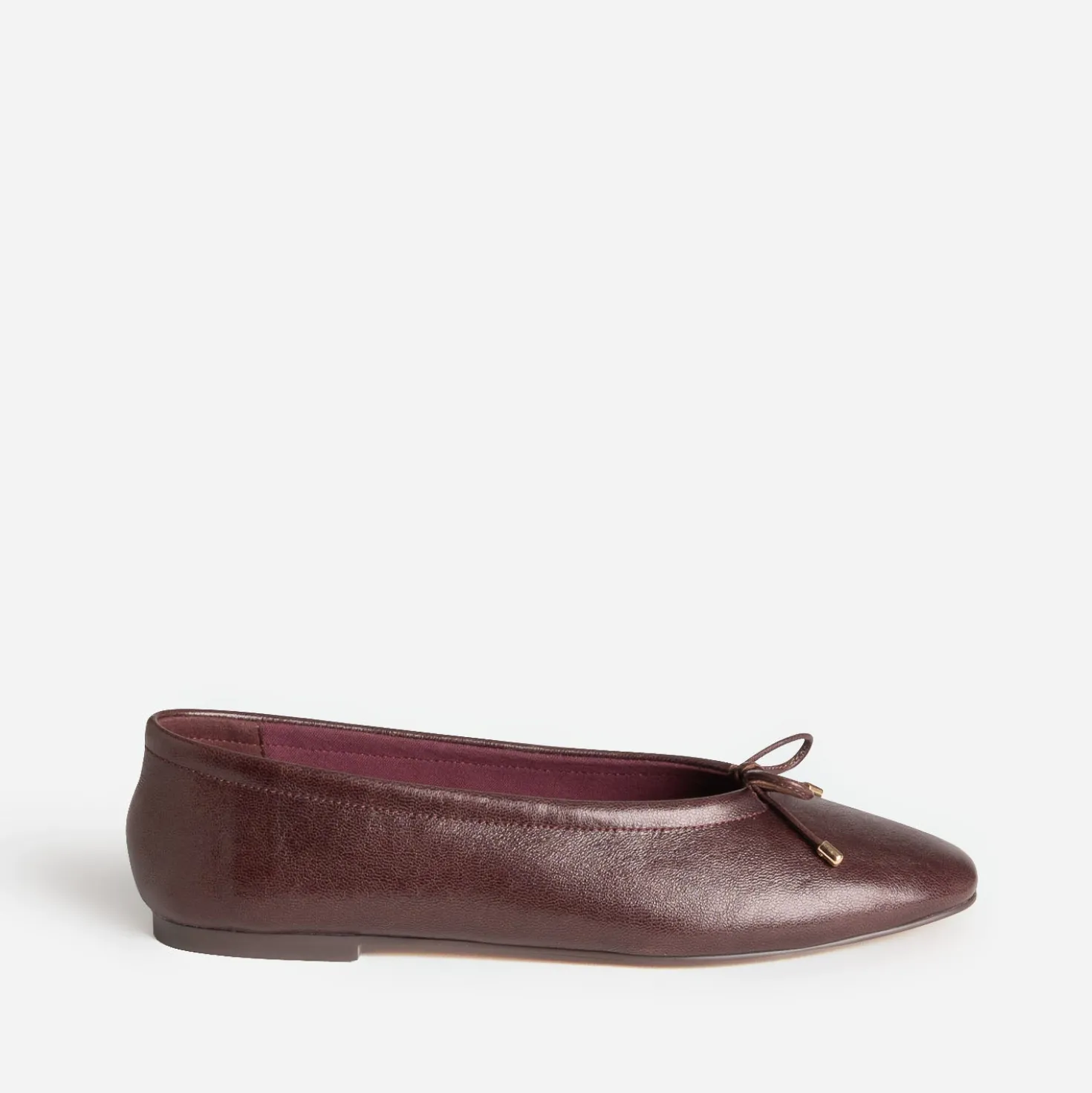 Ballerine bordeaux cuir