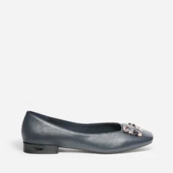 Ballerine marine décor écailles