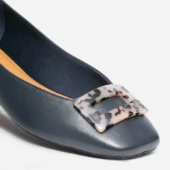Ballerine marine décor écailles