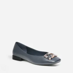 Ballerine marine décor écailles