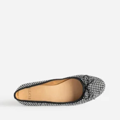 Ballerine noire décor strass