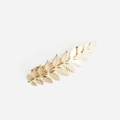 Barrette pour cheveux feuille