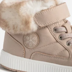 Basket BUGGY beige rosé fourrée
