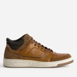Basket cognac cuir