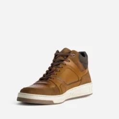 Basket cognac cuir