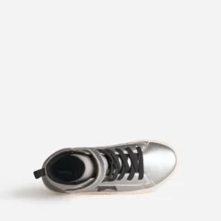 Basket GEOX argent et noir