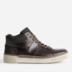Basket marron cuir