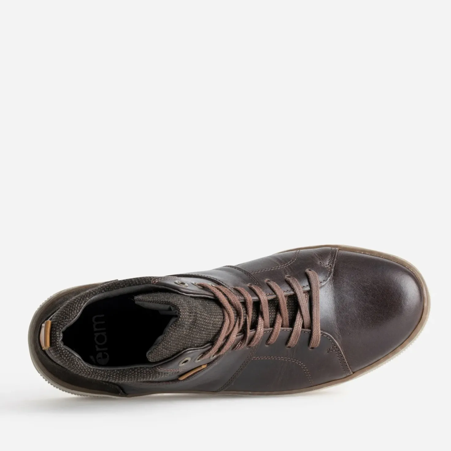 Basket marron cuir