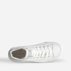 Basket montante blanche et argent KAPORAL