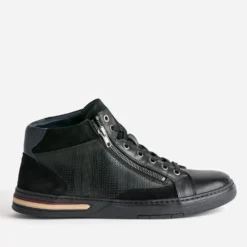 Basket noire cuir