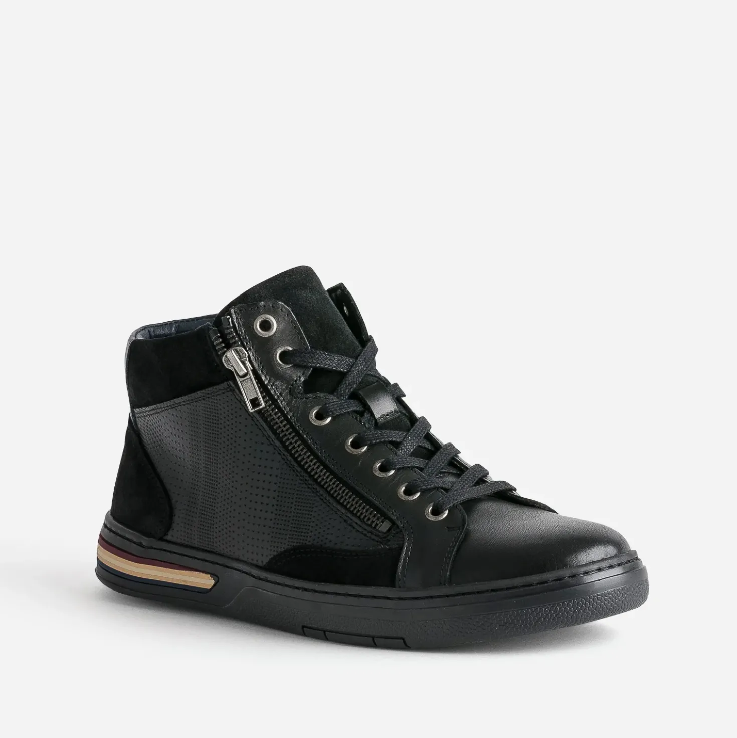 Basket noire cuir