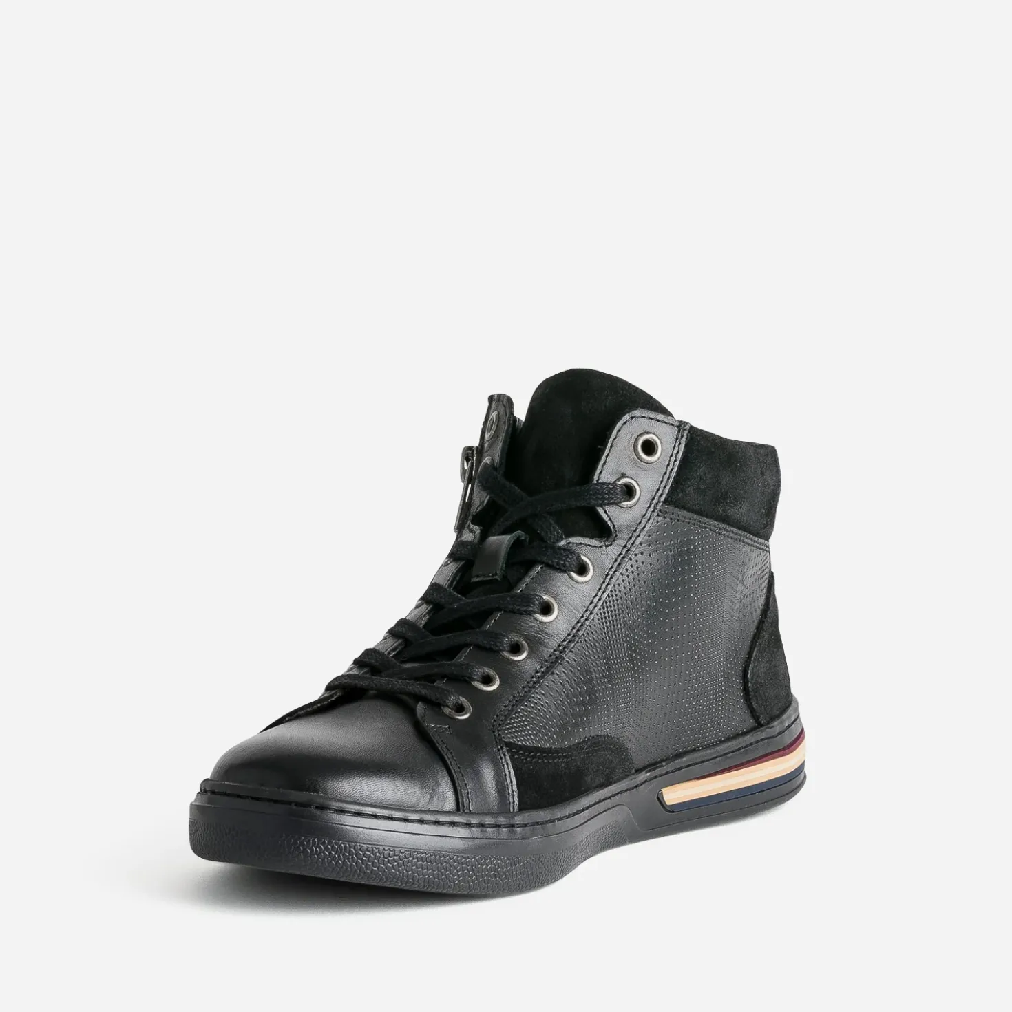 Basket noire cuir