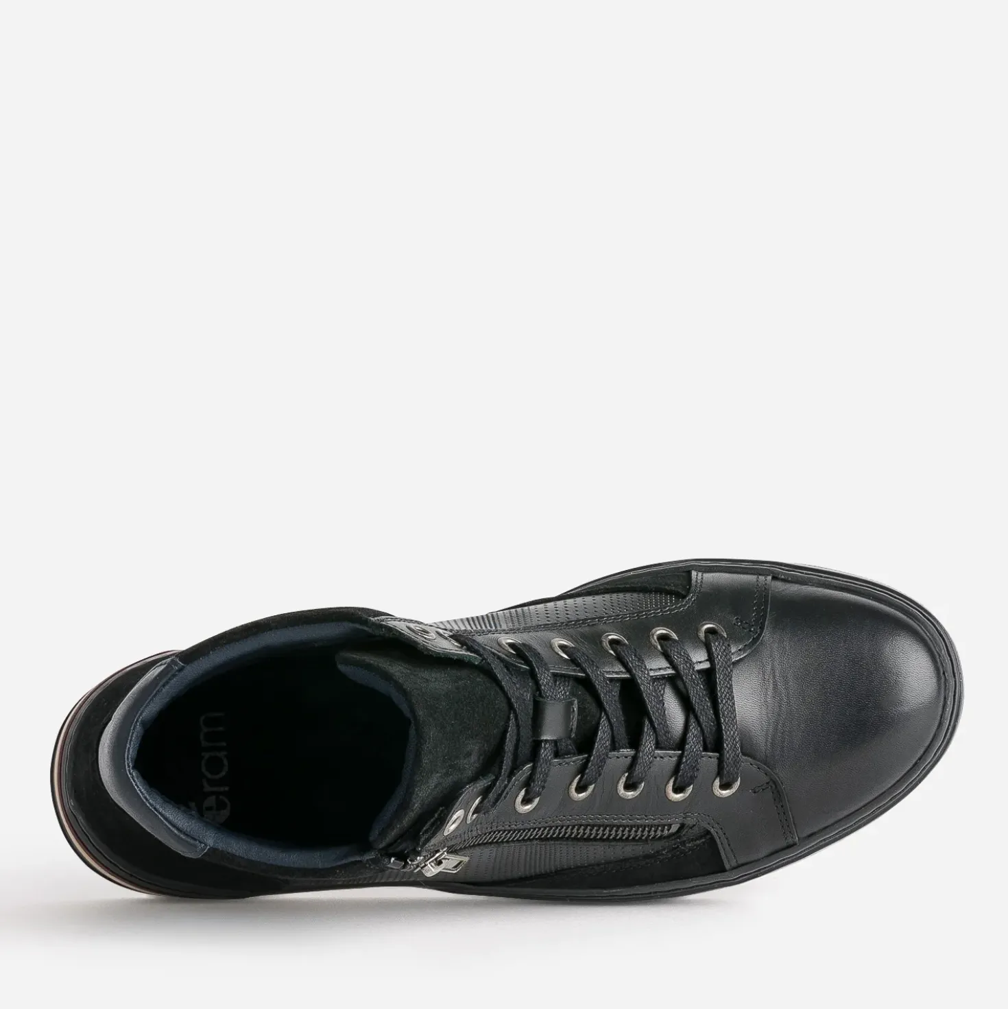 Basket noire cuir