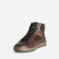 Basket REDSKINS marron cuir