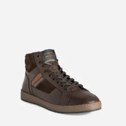 Basket REDSKINS marron cuir
