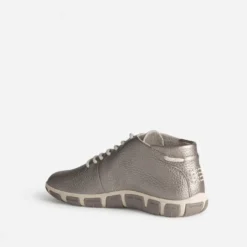 Basket TBS taupe cuir métallisé