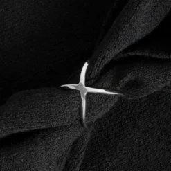 Bijou de foulard métal gris