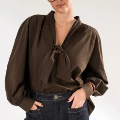 Blouse ERAM WEAR marron