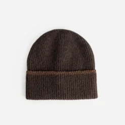 Bonnet marron tricot