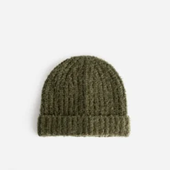 Bonnet vert tricot