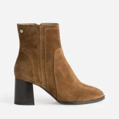 Boots ATELIER 1927 cognac cuir velours