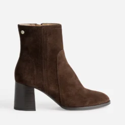 Boots ATELIER 1927 marron cuir velours