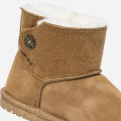 Boots camel suédé et fourré