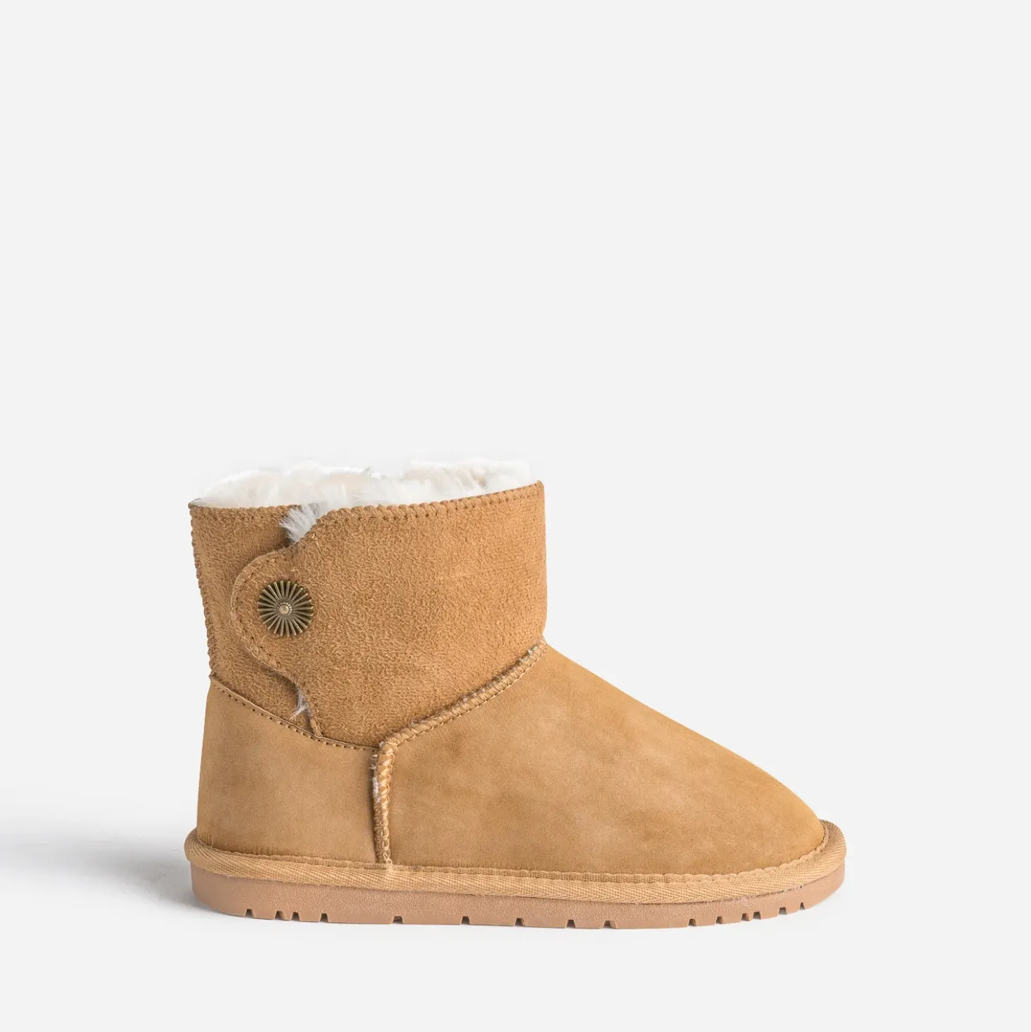 Boots camel suédé fourré