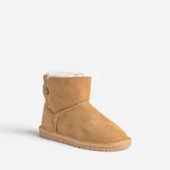 Boots camel suédé fourré