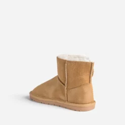 Boots camel suédé fourré