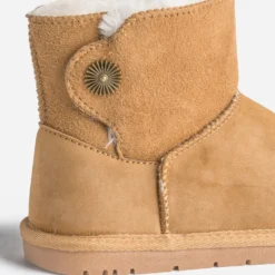 Boots camel suédé fourré