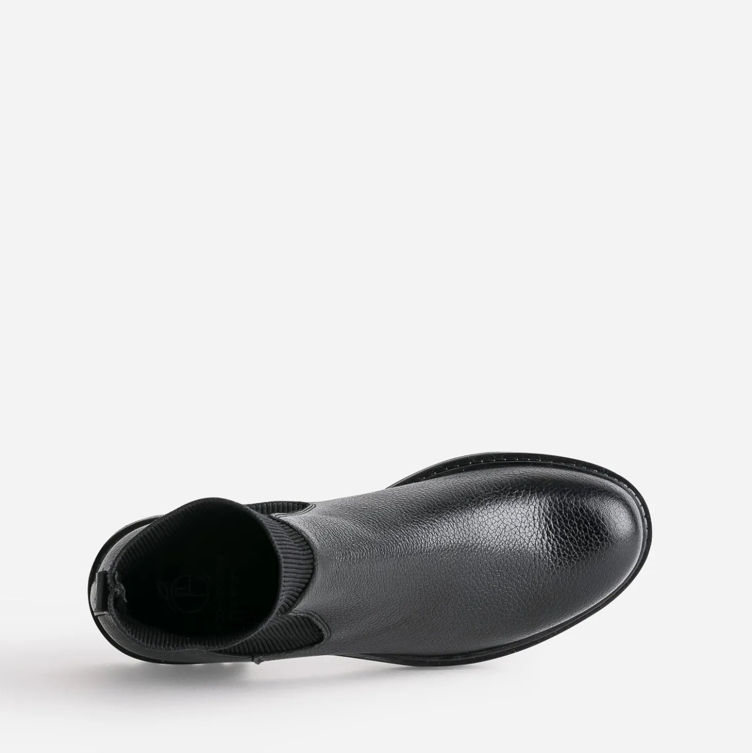 Boots chaussette noire éco-conçu en cuir