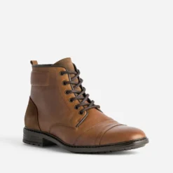 Boots cognac cuir