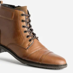 Boots cognac cuir