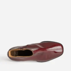 Boots ERAM FLEX bordeaux cuir verni