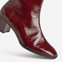 Boots ERAM FLEX bordeaux cuir verni