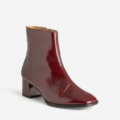 Boots ERAM FLEX bordeaux cuir verni