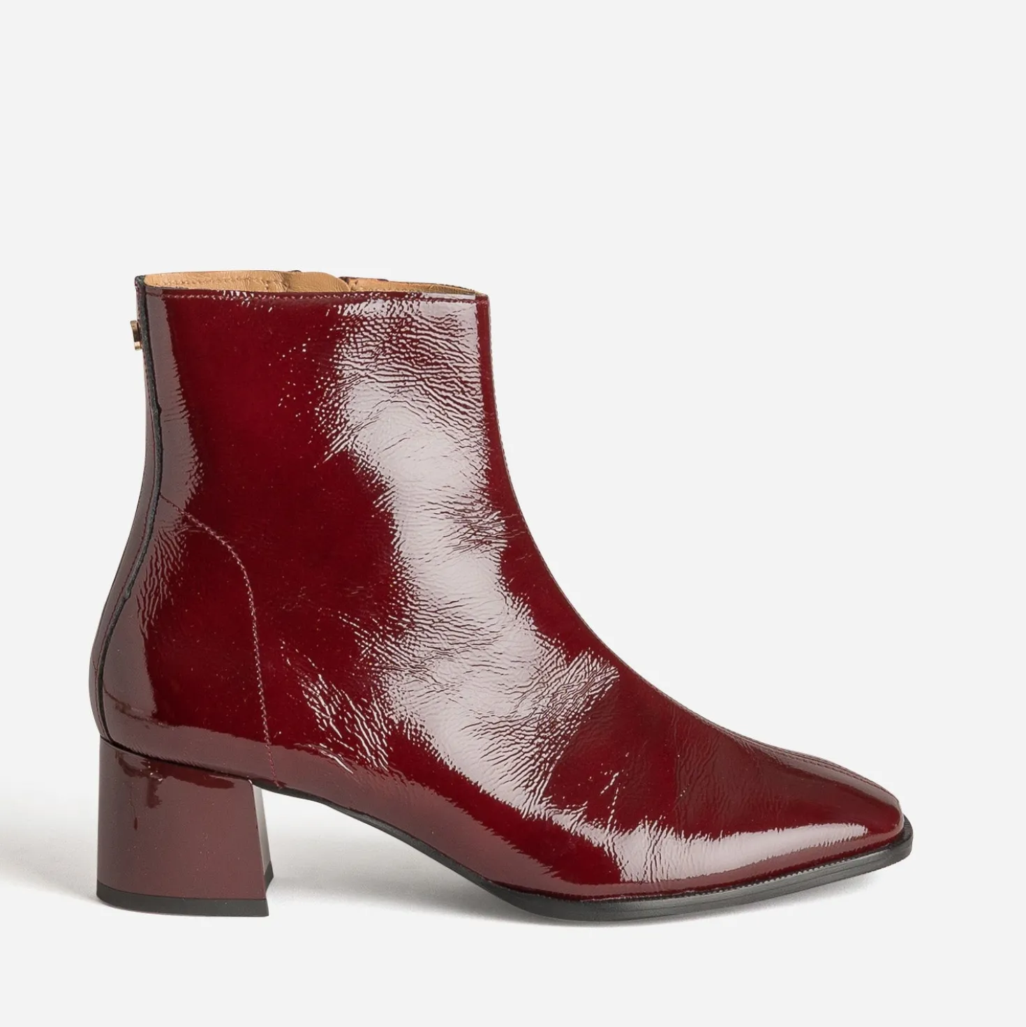 Boots ERAM FLEX bordeaux cuir verni