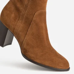 Boots ERAM FLEX cognac cuir velours