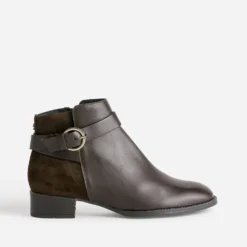 Boots ERAM FLEX marron cuir bi-matière