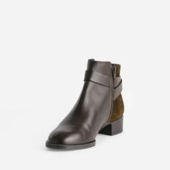 Boots ERAM FLEX marron cuir bi-matière