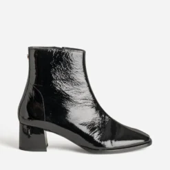 Boots ERAM FLEX noir cuir verni