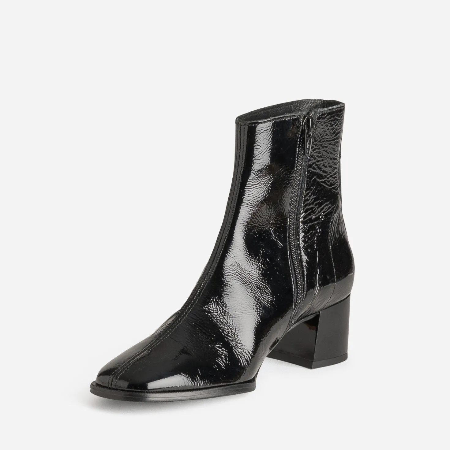 Boots ERAM FLEX noir cuir verni
