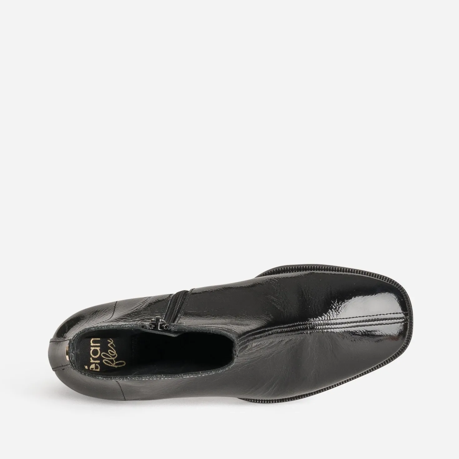 Boots ERAM FLEX noir cuir verni