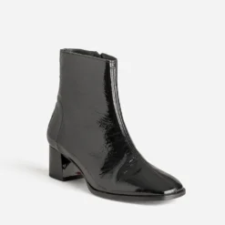 Boots ERAM FLEX noir cuir verni