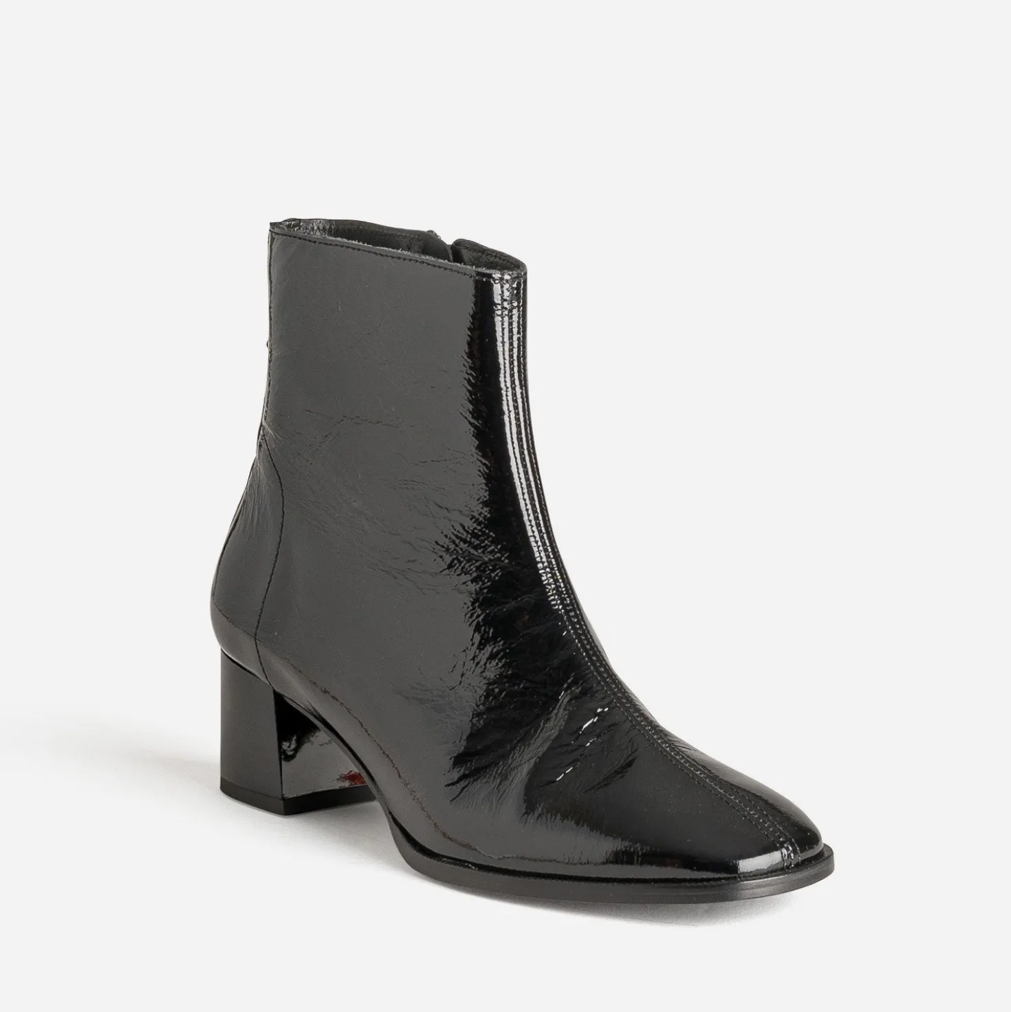 Boots ERAM FLEX noir cuir verni