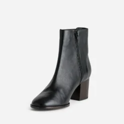 Boots ERAM FLEX noir en cuir à talon